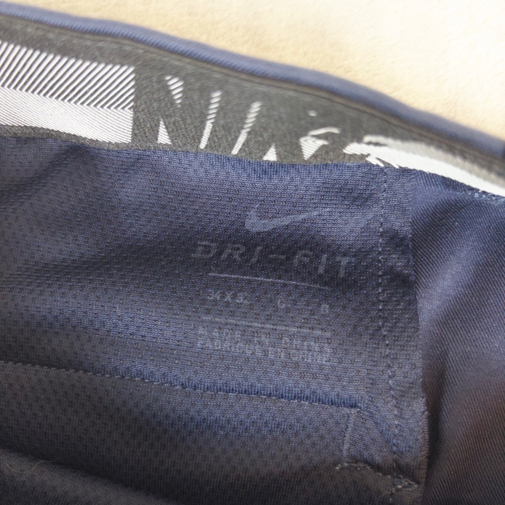 Nike Golf Dri-FIT Pants Mens 34x32 Navy Blue Flat Front Performance AJ5489-451 - Picture 3 of 8